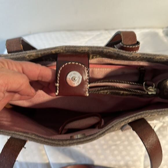 DOONEY & BOURKE Brown Monogram Eastwest Tote Large - Picture 8 of 15